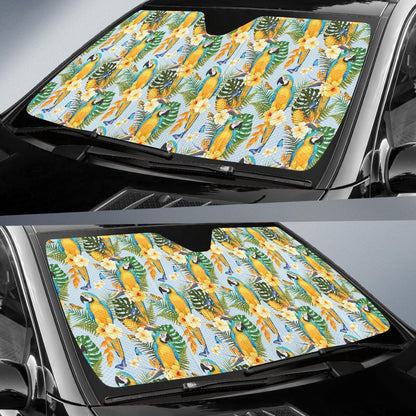 Parrot Pattern Print Design A04 Car Sun Shades-JORJUNE.COM