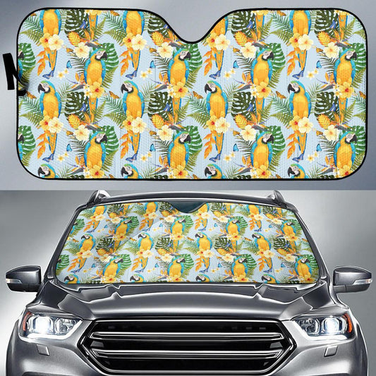 Parrot Pattern Print Design A04 Car Sun Shades-JORJUNE.COM