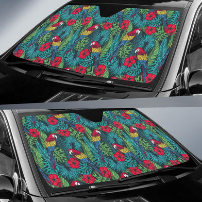 Parrot Pattern Print Design A05 Car Sun Shades-JORJUNE.COM