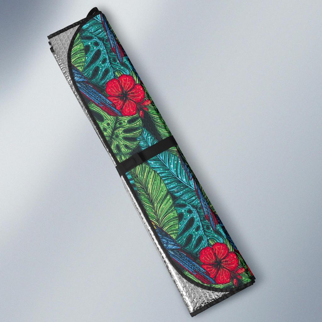 Parrot Pattern Print Design A05 Car Sun Shades-JORJUNE.COM