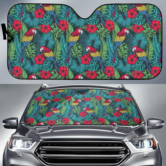 Parrot Pattern Print Design A05 Car Sun Shades-JORJUNE.COM