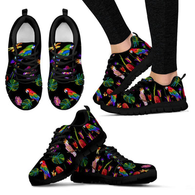 Parrots printed embroidered Style Women Sneakers