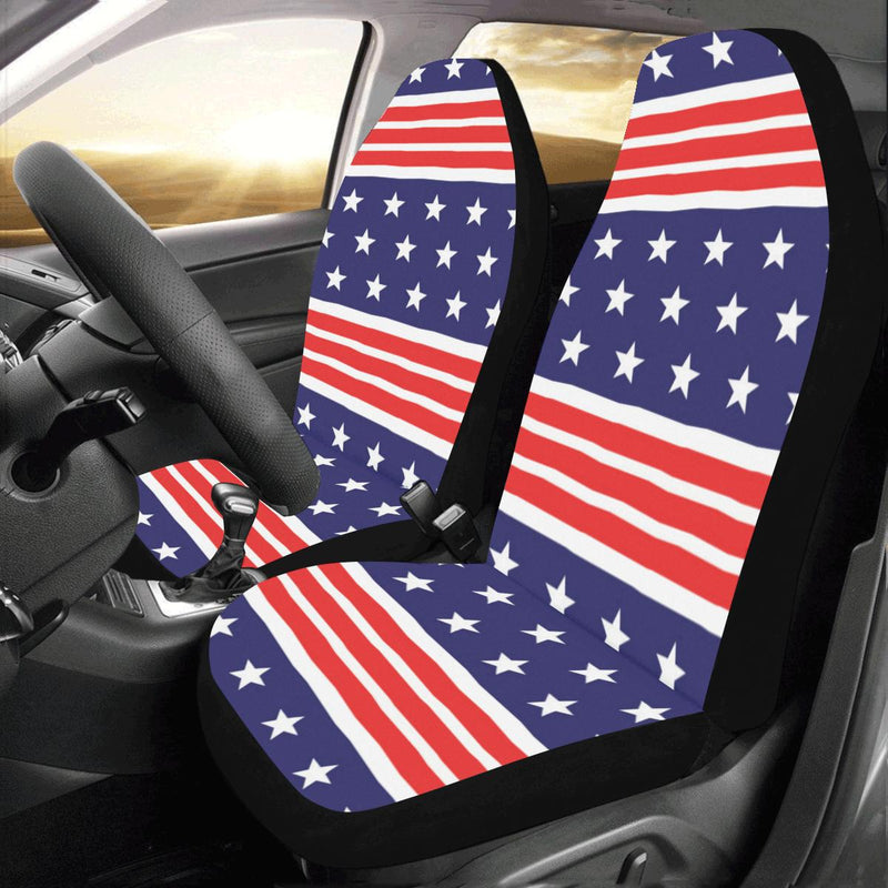 Patriotic Pattern Print Design A04 Car Seat Covers (Set of 2)-JORJUNE.COM