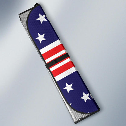 Patriotic Pattern Print Design A04 Car Sun Shades-JORJUNE.COM