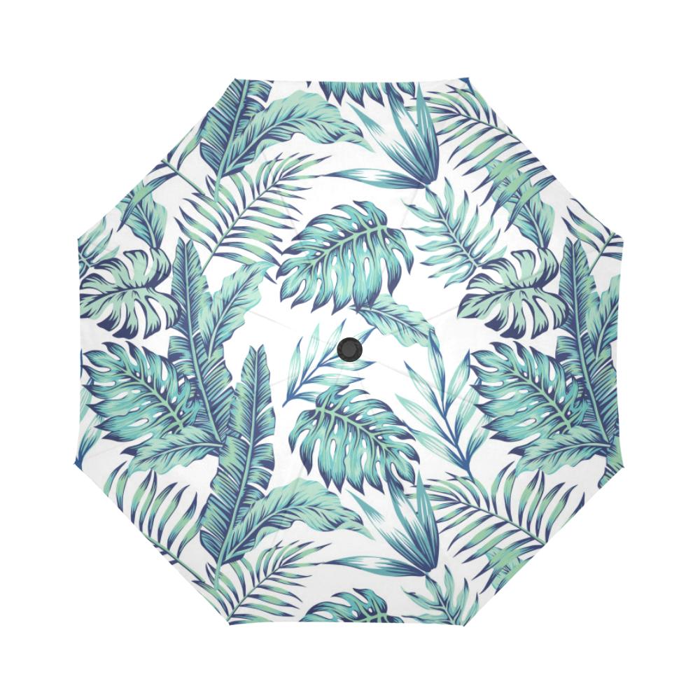 Pattern Tropical Palm Automatic Foldable Umbrella