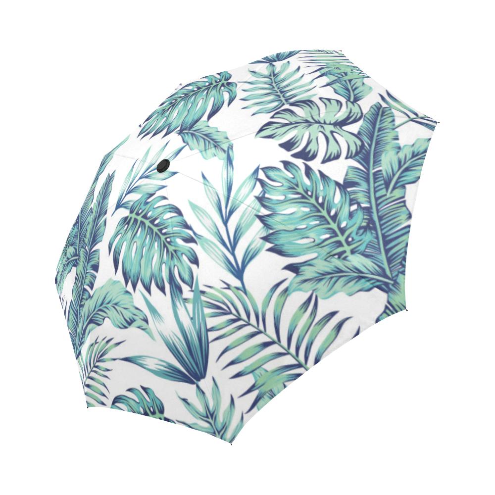 Pattern Tropical Palm Automatic Foldable Umbrella