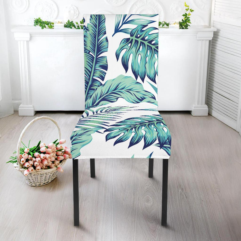 Pattern Tropical Palm Leaves Dining Chair Slipcover-JORJUNE.COM