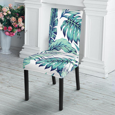 Pattern Tropical Palm Leaves Dining Chair Slipcover-JORJUNE.COM