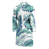 Pattern Tropical Palm Leaves Men Bath Robe