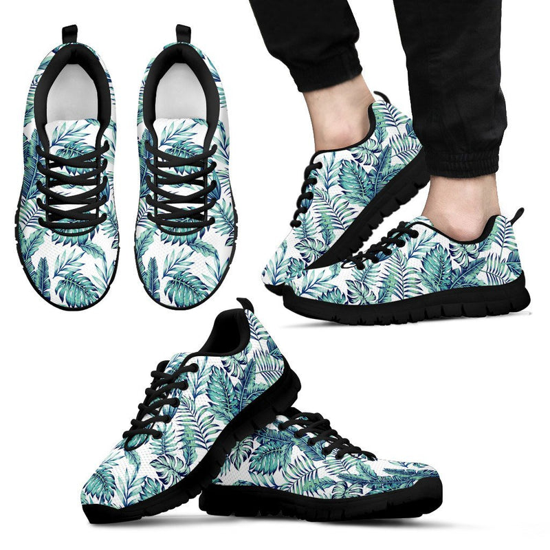 Pattern Tropical Palm Leaves Men Sneakers