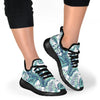 Pattern Tropical Palm Leaves Mesh Knit Sneakers Shoes