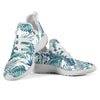 Pattern Tropical Palm Leaves Mesh Knit Sneakers Shoes