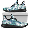 Pattern Tropical Palm Leaves Mesh Knit Sneakers Shoes