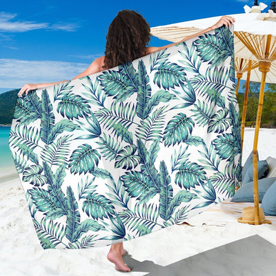 Pattern Tropical Palm Leaves Beach Sarong Pareo Wrap