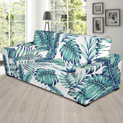 Pattern Tropical Palm Leaves Sofa Slipcover-JORJUNE.COM