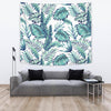 Pattern Tropical Palm Leaves Tapestry