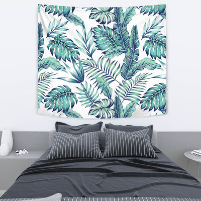 Pattern Tropical Palm Leaves Wall Tapestry