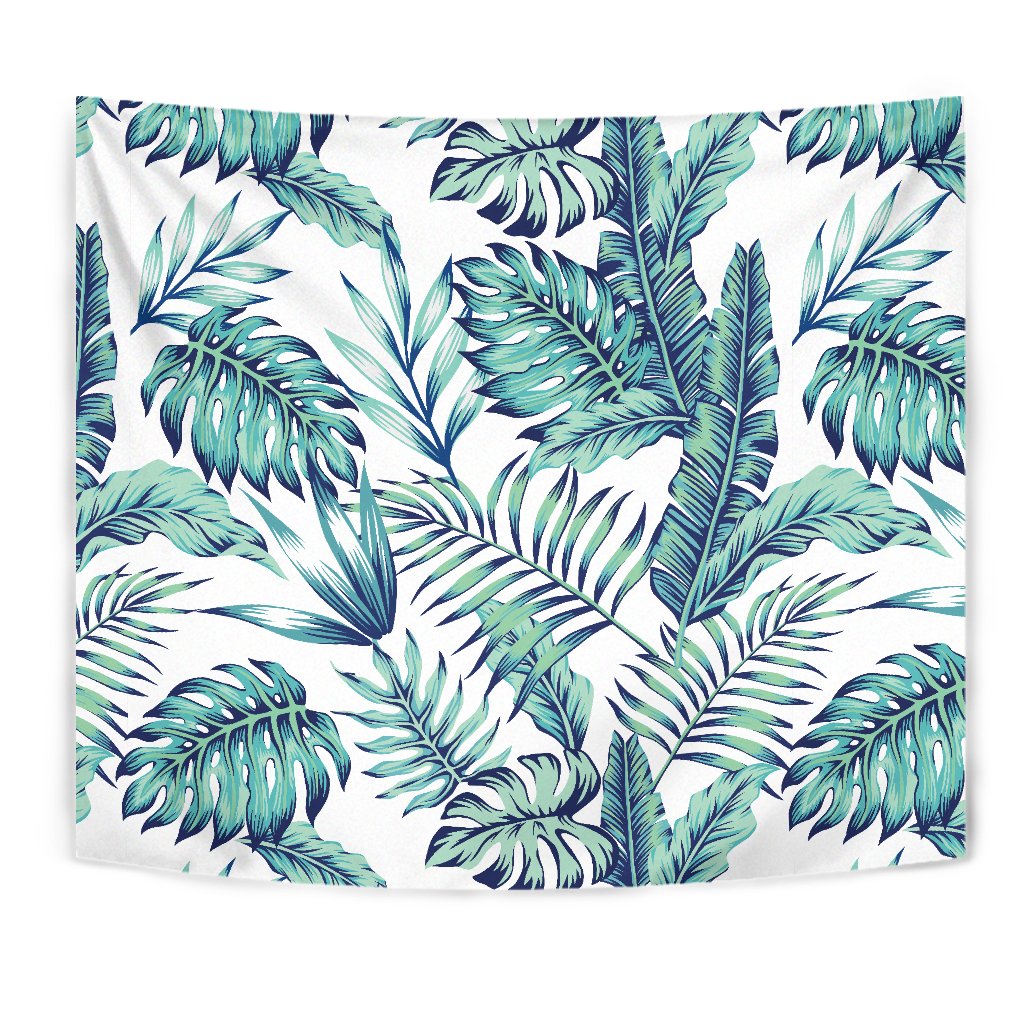 Pattern Tropical Palm Leaves Wall Tapestry