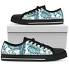 Pattern Tropical Palm Leaves Women Low Top Shoes