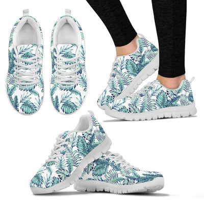 Pattern Tropical Palm Leaves Women Sneakers
