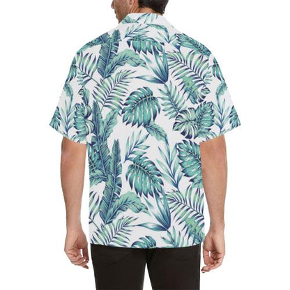 Pattern Tropical Palm Men Hawaiian Shirt