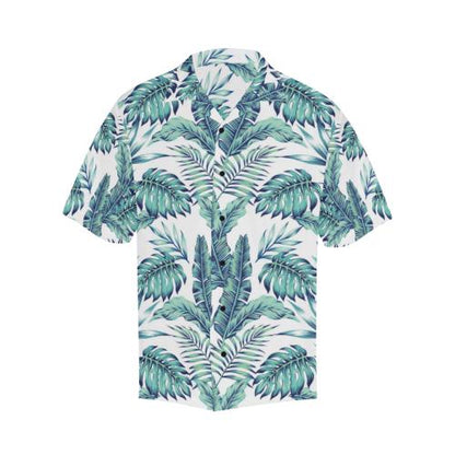 Pattern Tropical Palm Men Hawaiian Shirt