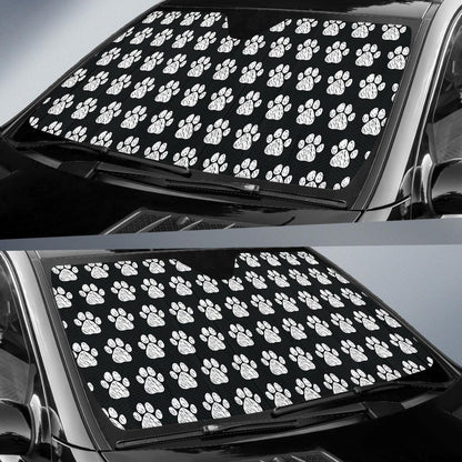 Paw Pattern Print Design A02 Car Sun Shades-JORJUNE.COM