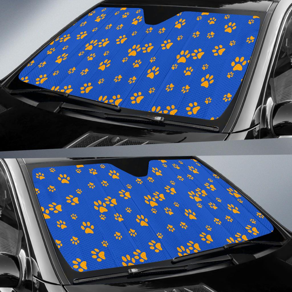Paw Pattern Print Design A03 Car Sun Shades-JORJUNE.COM