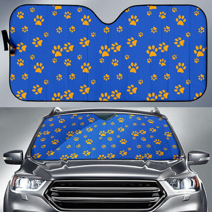 Paw Pattern Print Design A03 Car Sun Shades-JORJUNE.COM