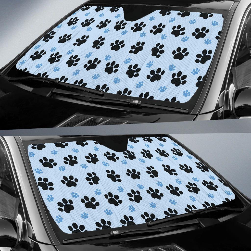 Paw Pattern Print Design A04 Car Sun Shades-JORJUNE.COM