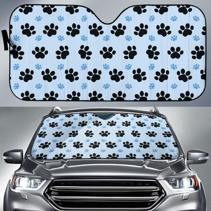 Paw Pattern Print Design A04 Car Sun Shades-JORJUNE.COM