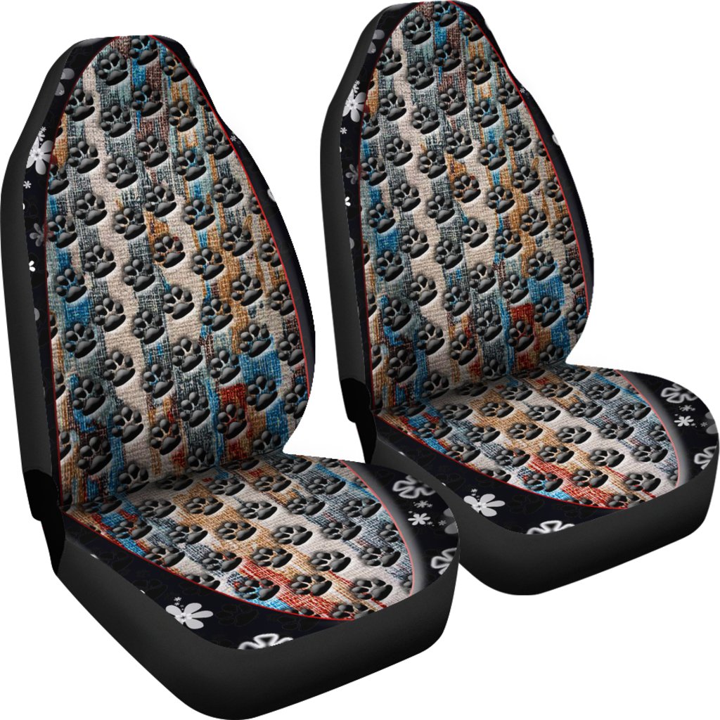 Paws Pattern Design Universal Fit Car Seat Covers