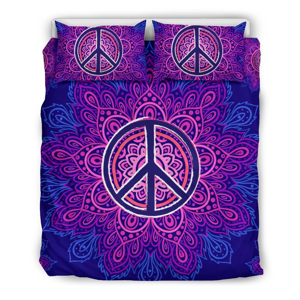 Peace Blue Mandla Duvet Cover Bedding Set