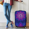 Peace Blue Mandla Luggage Cover Protector