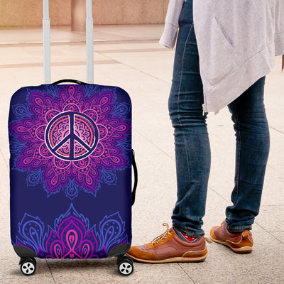 Peace Blue Mandla Luggage Cover Protector