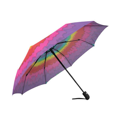 Peace Hippie Tie Dry Automatic Foldable Umbrella