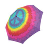 Peace Hippie Tie Dry Automatic Foldable Umbrella