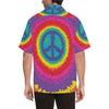 Peace Hippie Tie Dry Print Men Hawaiian Shirt