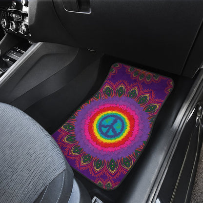 Peace Hippie Tie Dry Car Floor Mats
