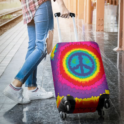 Peace Hippie Tie Dry Luggage Cover Protector