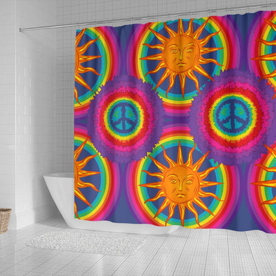 Peace Hippie Tie Dry Shower Curtain