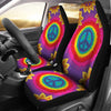 Peace Hippie Tie Dry Universal Fit Car Seat Covers