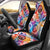 Peace Sign Patchwork Design Print Universal Fit Car Seat Covers