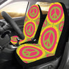 Peace Sign Pattern Print Design A01 Car Seat Covers (Set of 2)-JORJUNE.COM