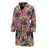 Peace Sign Pattern Print Design A03 Men Bathrobe-JORJUNE.COM