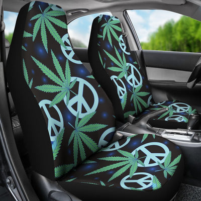 Peace Sign Themed Design Print Universal Fit Car Seat Covers