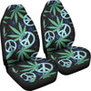 Peace Sign Themed Design Print Universal Fit Car Seat Covers