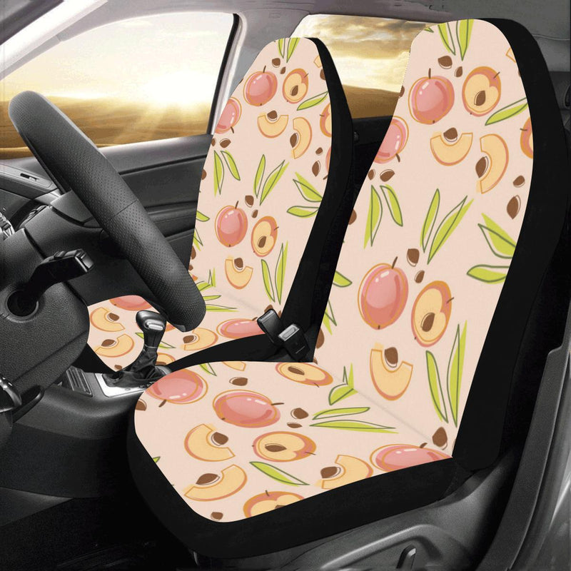 Peach Pattern Print Design A01 Car Seat Covers (Set of 2)-JORJUNE.COM