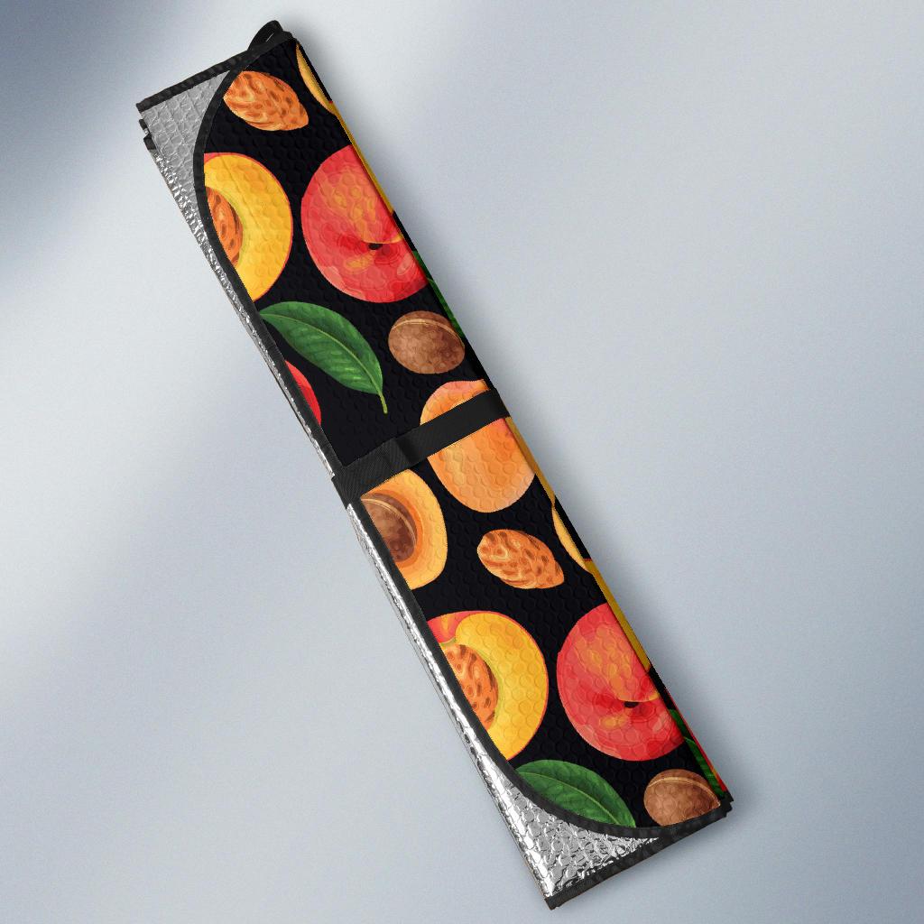 Peach Pattern Print Design A02 Car Sun Shades-JORJUNE.COM