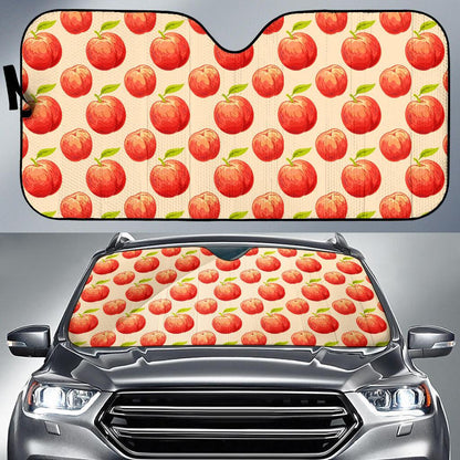 Peach Pattern Print Design A03 Car Sun Shades-JORJUNE.COM
